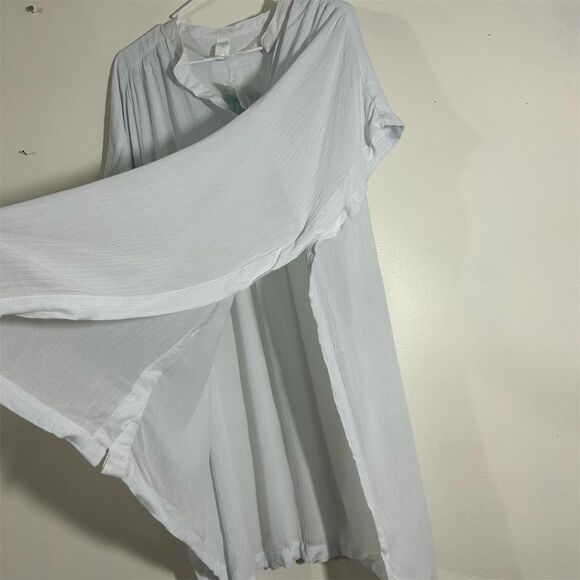 Oasis Women's White Short Sleeve Tunic Cover-Up Size S - Picture 8 of 10